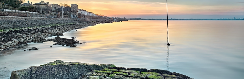 Pier Blackrock Dart Station Dublin Coast Photo