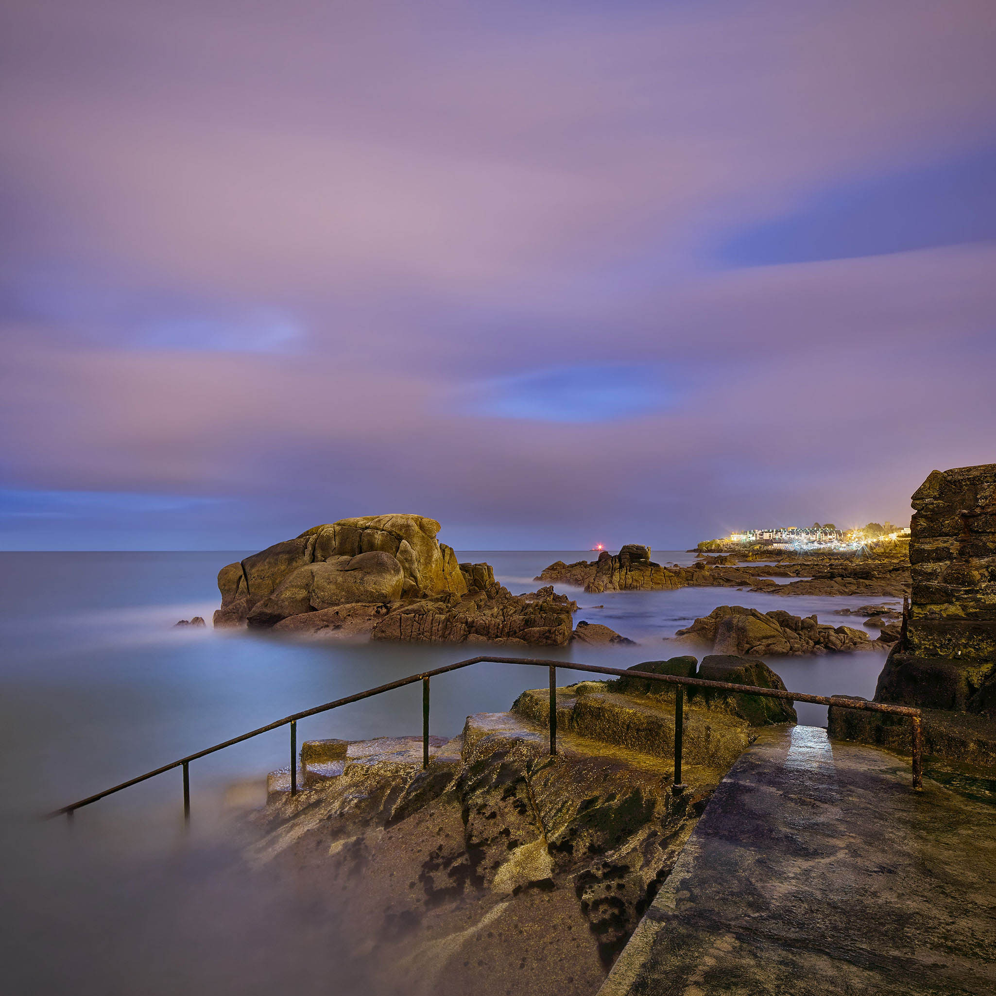 the Forty Foot sandycove, nightscape dublin photo