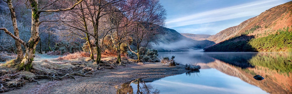 Glendalough upper Lake wicklow mountains