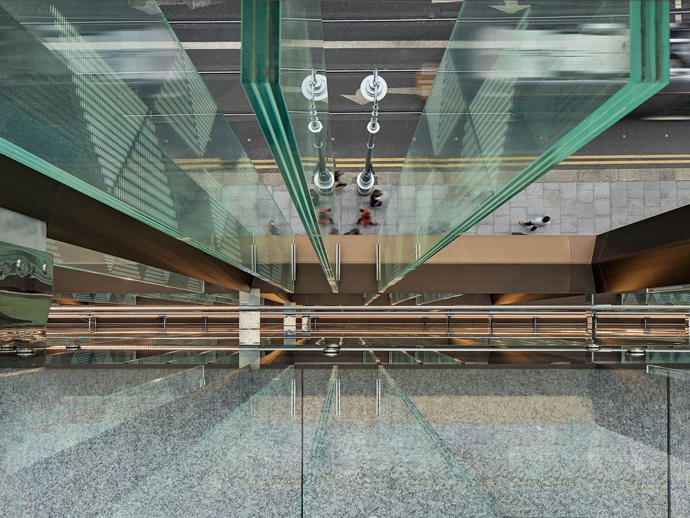 An abstract image of 1 Molesworth Street looking down to the street below