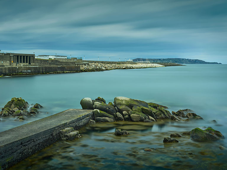 Dun laoghaire harbour taken from the east pier